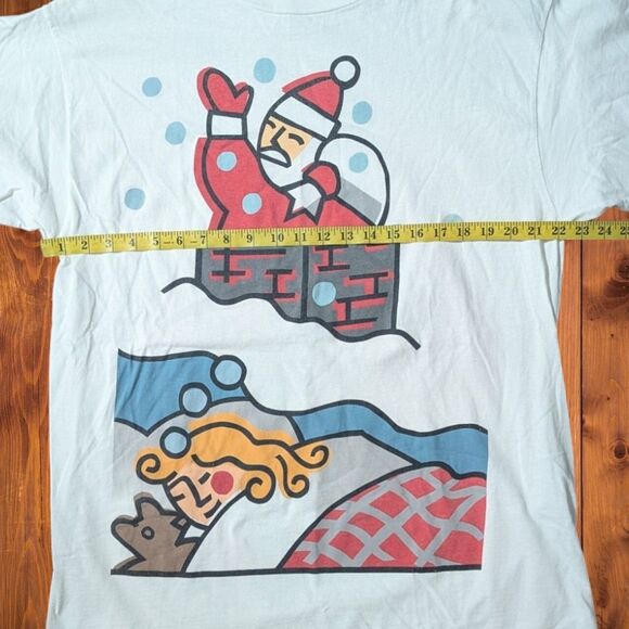 Vintage 90s USPS 32 Cent United States Post Office Christmas Santa XL Shirt - Picture 7 of 8